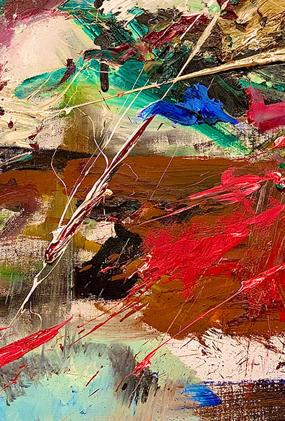 Detail of a Joan Mitchell Painting