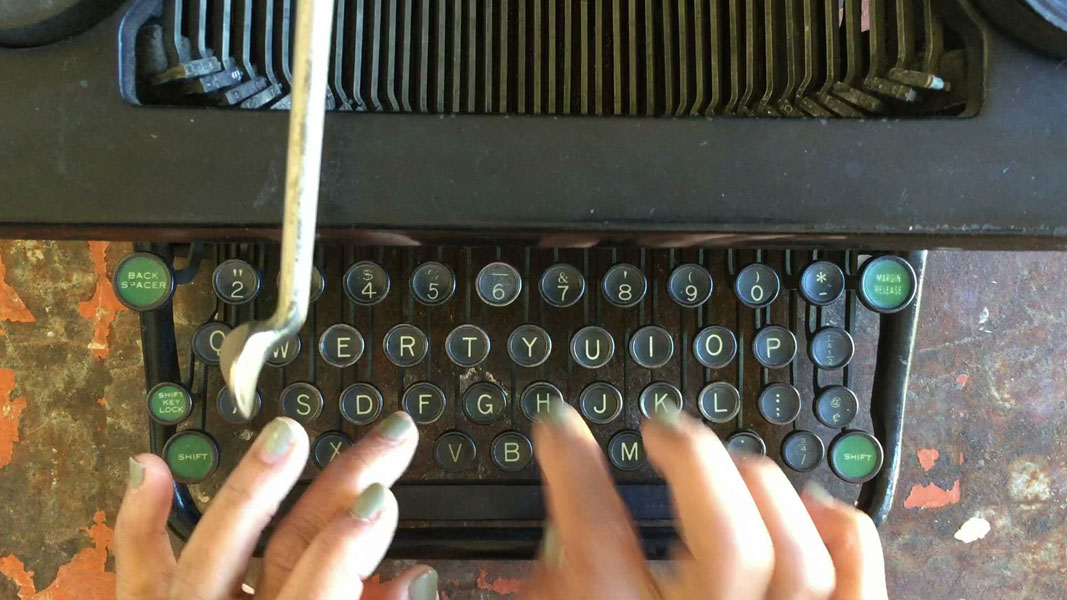 Typewriter from Pamela Z's Correspondence